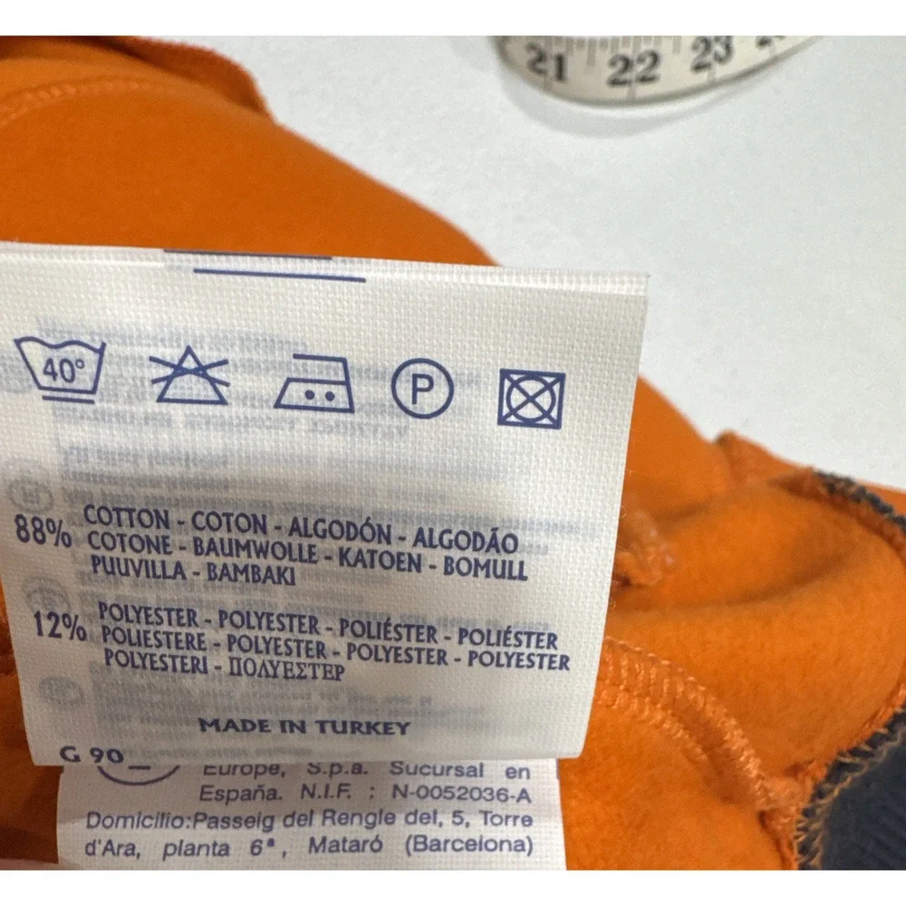Champion Youth University of North Carolina Full Zip Jacket Orange Boys XL 13-14